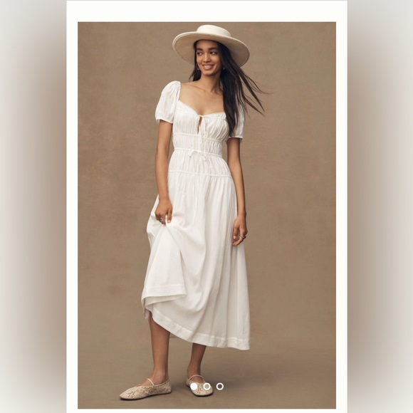 Reformation Dresses & Skirts - Reformation Rhett Dress in White, brand new without tags, never worn, no flaws.